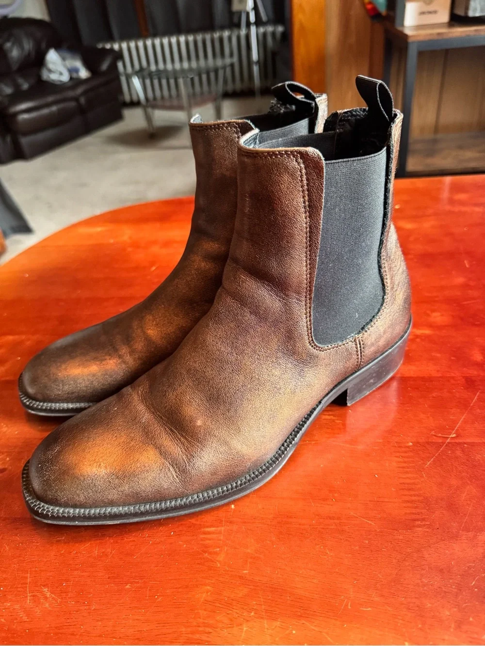 Aldo Brown Leather Chukka Boots